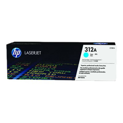 Product Toner HP 312A - Cyan - (CF381A) base image