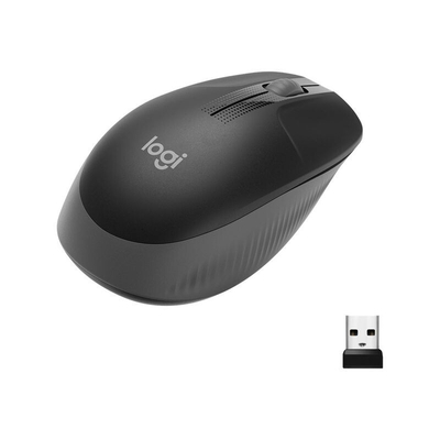 Product Ποντίκι Ασύρματο Logitech M190 - Mouse - Charcoal base image