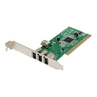 Product Κάρτα Δικτύου PCI StarTech.com 4 Port 1394a FireWire PCI Interface Card - 3x Firewire external 1x Firewire internal base image