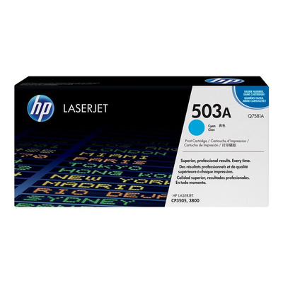 Product Toner HP 503A - Cyan - (Q7581A) base image