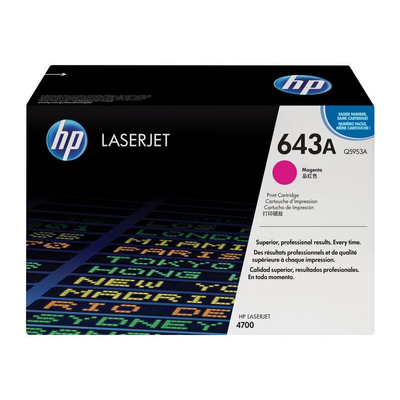 Product Toner HP 643A - Magenta - (Q5953A) base image