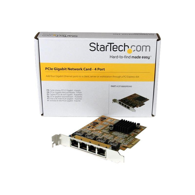 Product Κάρτα Δικτύου Pci StarTech.com 4 Port PCIe Gigabit Network Card - Quad Port PCI Express GbE NIC base image