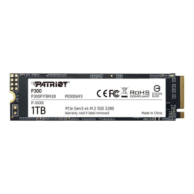 Product Σκληρός Δίσκος SSD Patriot P300 - Solid-State-Disk - 1 TB - PCI Express 3.0 x4 (NVMe) base image