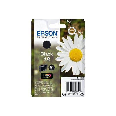 Product Μελάνι Epson 18 - Black base image