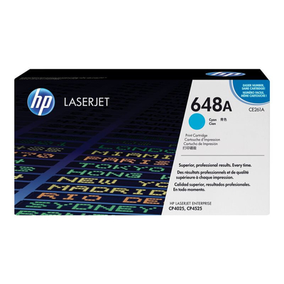 Product Toner HP 648A - Cyan - (CE261A) base image