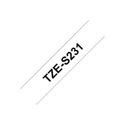 Product Μελανοταινία Brother TZeS231 - laminated tape - 1 roll (s) - roll (1.2 cm x 8 m) base image