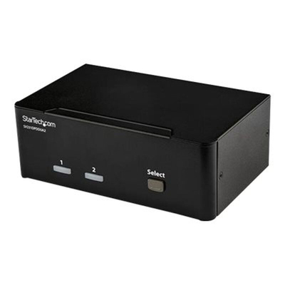 Product KVM & Data Switch StarTech.com 2 Port DisplayPort Dual Monitor KVM Switch - DisplayPort KVM / Audio / USB Switch - 2 ports base image