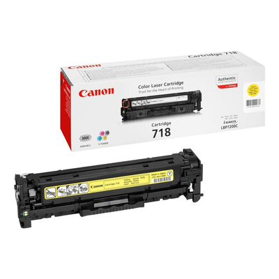Product Toner Canon 718 Yellow base image