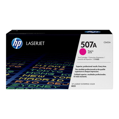 Product Toner HP 507A - Magenta - (CE403A) base image