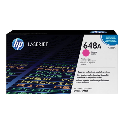 Product Toner HP 648A - Magenta - (CE263A) base image