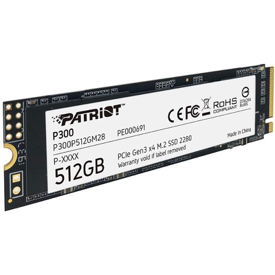 Product Σκληρός Δίσκος SSD M.2 512GB Patriot P300 PCIe Gen3x4 base image
