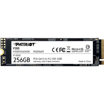 Product Σκληρός Δίσκος SSD M.2 256GB Patriot P300 PCIe Gen3x4 base image