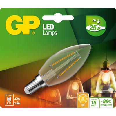 Product Λάμπα LED GP Lighting Filament Candle E14 2W (25W) 250 lm base image