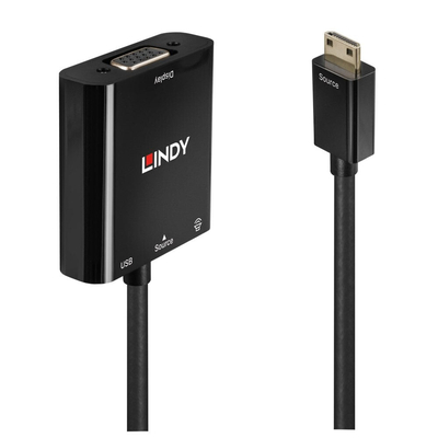 Product Αντάπτορας Lindy Mini HDMI to VGA & Audio 1080p ohne Scaling base image