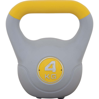 Product Kettlebell με επένδυση βινυλίου 4kg (Κίτρινο) base image