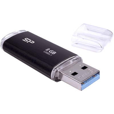 Product USB Flash 8GB Silicon Power Blaze B02 USB 3.2 Black base image