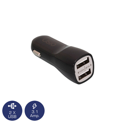Product Φορτιστής Αυτοκινήτου Osio OTU-365B 2xUSB 5V 1000/2100 mA base image