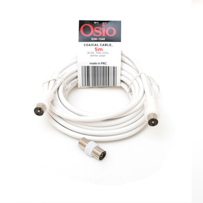 Product Καλώδιο Κεραίας Osio OSK-1340 male to male και female αντάπτορα, 5m base image
