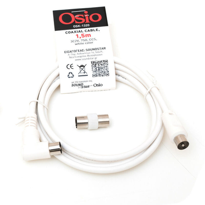 Product Καλώδιο Κεραίας Osio OSK-1320 male to male 1.5m base image