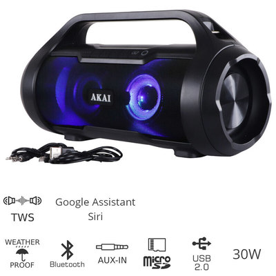 Product Φορητό Ηχείο Bluetooth Akai ABTS-50 30W base image