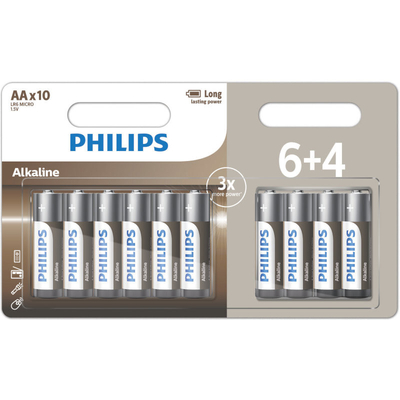 Product Μπαταρία Αλκαλική Philips LR6A10BP/10 10τμχ AA base image