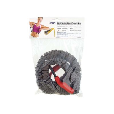 Product Λάστιχο Αντίστασης Amila Gym Tube με Clip και Μανίκι Medium base image
