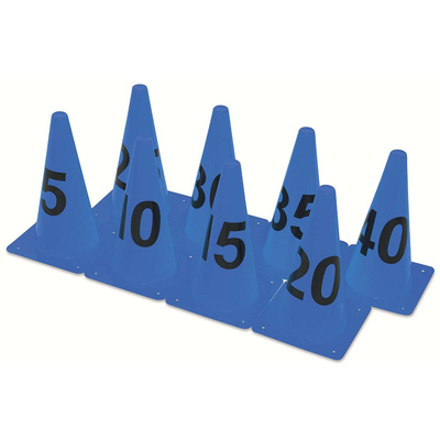 Product Κώνοι με νούμερα Amila Μπλε (σετ 8τμχ) base image