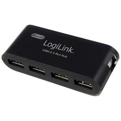 Product USB Hub Logilink & PSU Black UA0085 base image