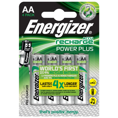 Product Επαναφορτιζόμενη Μπαταρία Energizer AA-HR6/2000mAh/4TEM base image