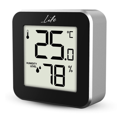 Product Θερμόμετρο Life Alu Mini Black/Aluminum base image