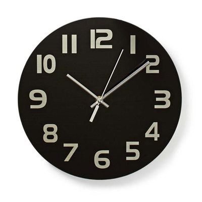 Product Ρολόι Τοίχου Nedis CLWA006GL30BK base image
