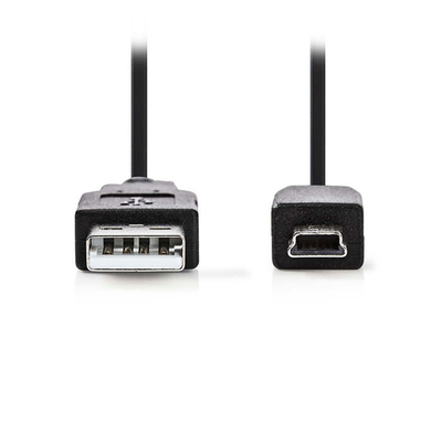 Product Καλώδιο Nedis USB 2.0 A Male to Mini 5-Pin Male 5.0 M Black base image