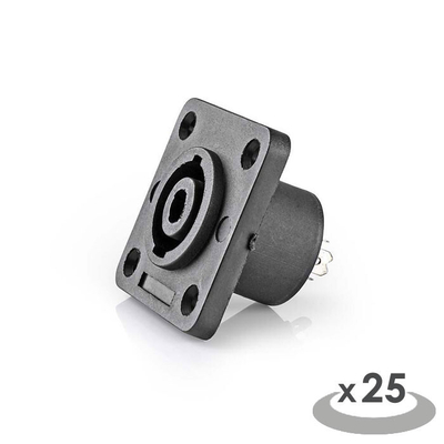 Product Σασί Nedis CAVC16902BK Speakon 4-Pin female 25pieces Black base image