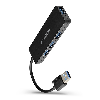 Product USB Hub Axagon 4x USB3.2 Gen 1 SLIM Καλώδιο 14cm Type-A HUE-G1A base image
