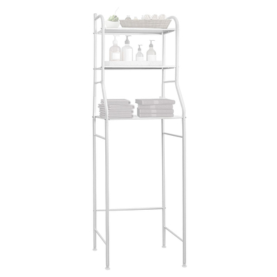 Product Ραφιέρα Μπάνιου HUH-0134 με 3 Ράφια, Μεταλλική, 48X25X153Cm, Λευκή base image