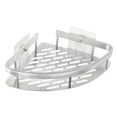 Product Γωνιακό Ράφι Τοίχου Home Use HUH-0158, Αλουμινίου, 28X5.5X21Cm, Ασημί base image