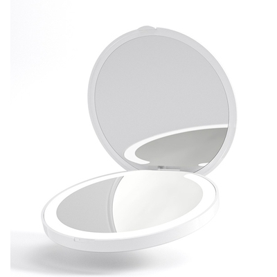 Product Καθρέφτης Χειρός Home Use HUH-0184 με LED Φως, 1X/3X Zoom 180mAh, Λευκός base image
