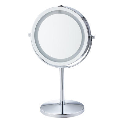 Product Επιτραπέζιος Καθρέφτης Home Use HUH-0185 με LED Φως, 1X/5X Zoom, Ασημί base image