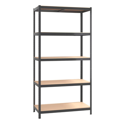 Product Μεταλλική Ραφιέρα Home Use HUH-0199 με 5 ράφια, 90x40x180cm, Μαύρη base image
