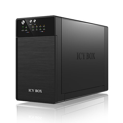 Product Θήκη Για Σκληρούς Δίσκους 3,5 Icy Box IB-RD3620SU3 2x3,5" Black base image