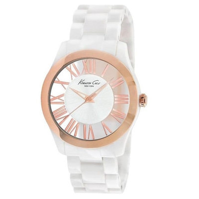 Product Γυναικείο Ρολόι Kenneth Cole Ikc4860 (40mm) Καουτσούκ Λουράκι Λευκό base image