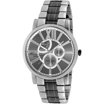 Product Ανδρικό Ρολόι Kenneth Cole Ikc9282 (44mm) Μεταλλικό Μπρασελέ Ασημί base image