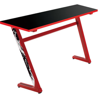 Product Γραφείο Gaming White Shark Z-SHAPED With Desktop BOARD Black RED base image