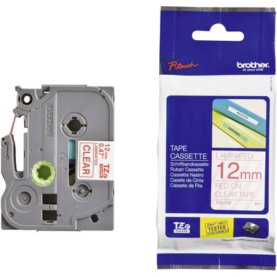 Product Μελανοταινία Brother TZe132 12mm farbl/red base image