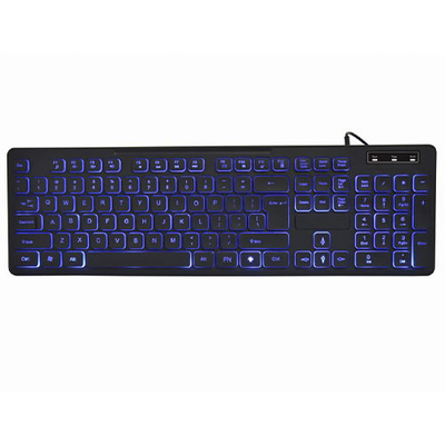 Product Πληκτρολόγιο Ενσύρματο Gembird 3-COLOR BACKLIGHT Black base image