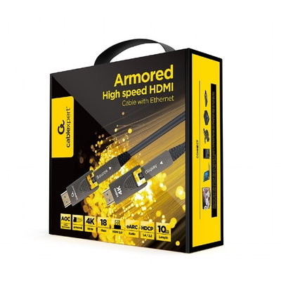 Product Καλώδιο HDMI Cablexpert HIGH SPEED D-A with ETHERNET 'AOC ARMORED SERIES' 10M base image