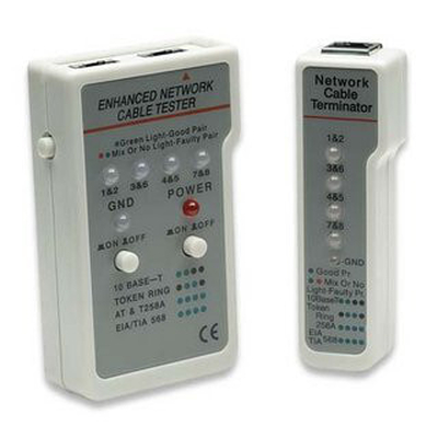 Product Tester Καλωδίων Intellinet Multifunction RJ45 RJ11 Beige Gray base image