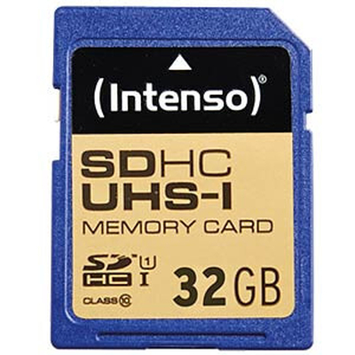 Product Κάρτα Μνήμης SDHC 32GB Intenso 10/45 Secure Digital UHS-I base image