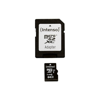 Product Κάρτα Μνήμης MicroSDXC 64GB Intenso 10/45 UHS-I base image