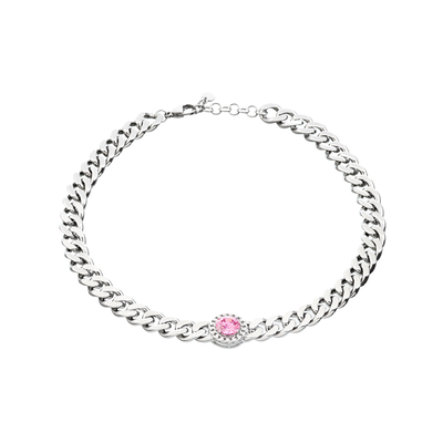 Product Γυναικείο Κολιέ Chiara Ferragni J19Auw20 (38+4cm) Ορείχαλκος Pink base image